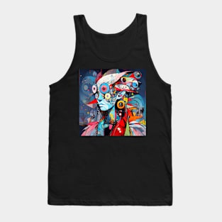 Artsy Colorful Information in Mind Tank Top